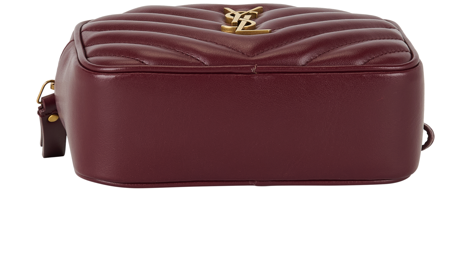 Lou Belt Bag, &pound;520, Handbags, Burgundy, Leather, Top view